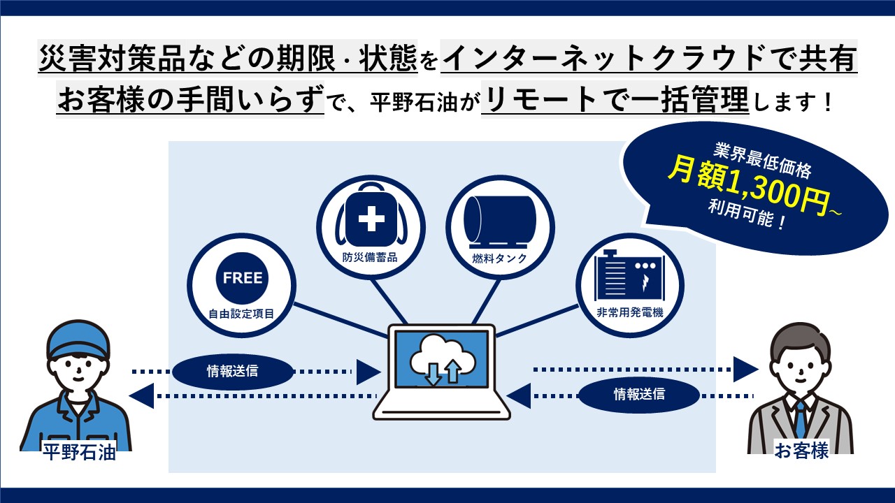 災害対策品管理サービス　リリース前ご案内セミナー 