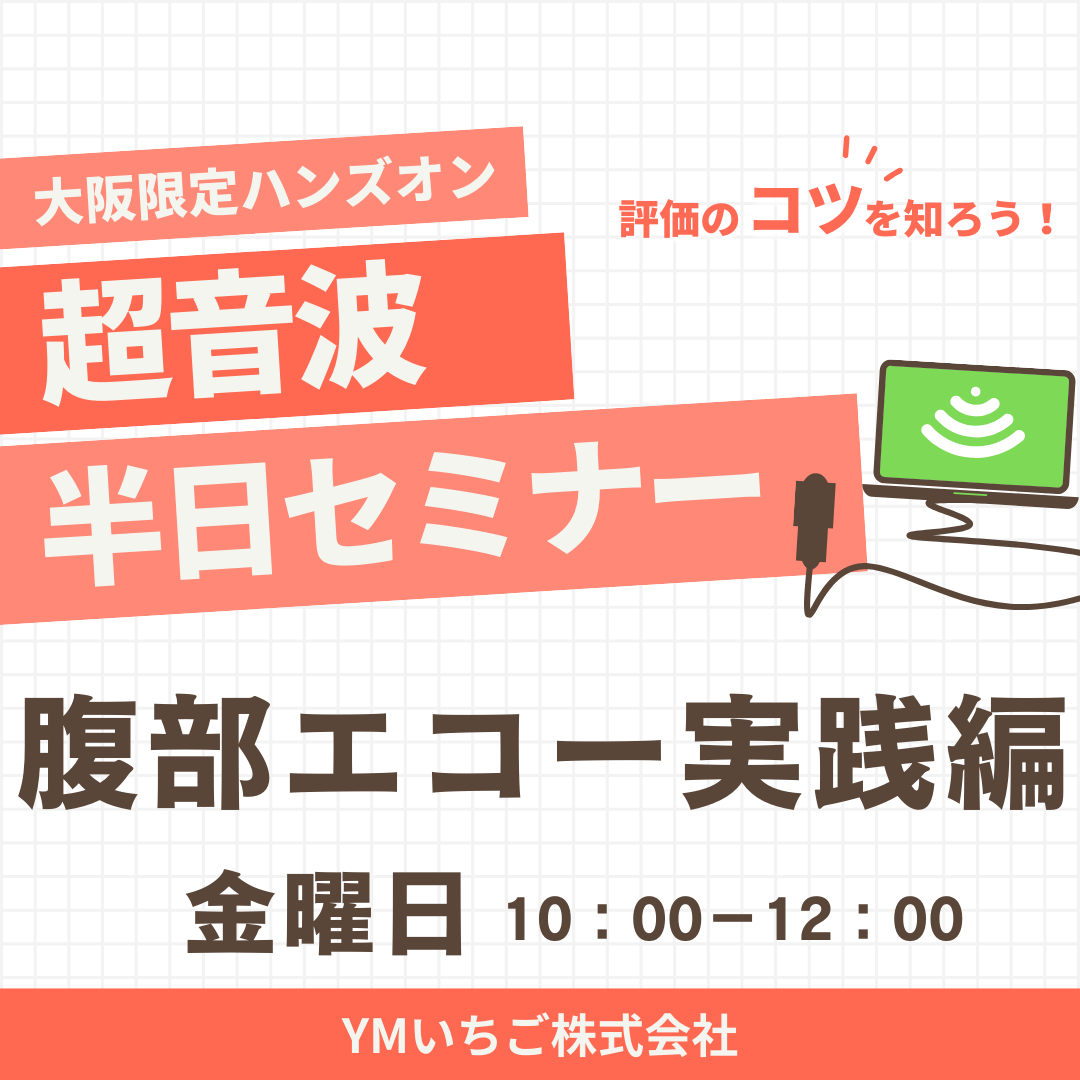 【大阪開催！】評価のコツを知ろう!腹部エコー実践編 